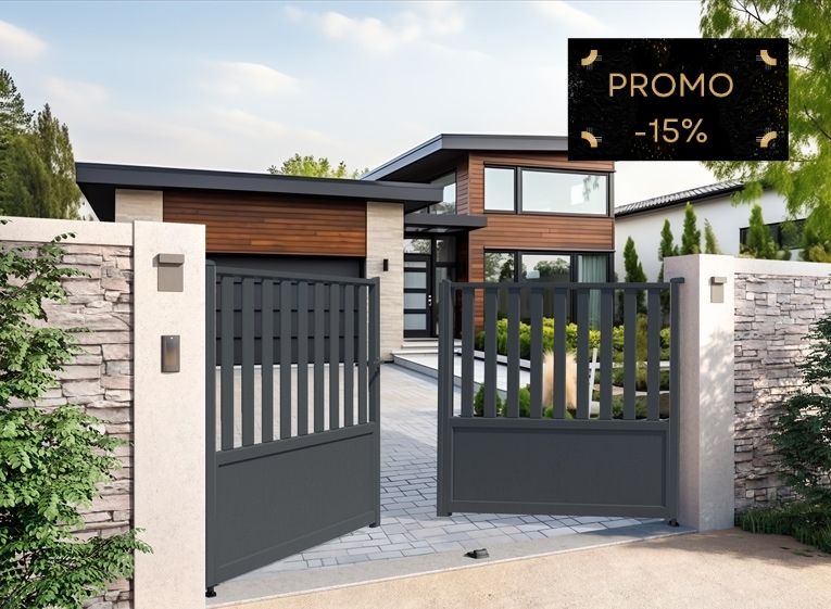 Portail-barreaux-classique-aluminium-Dryade