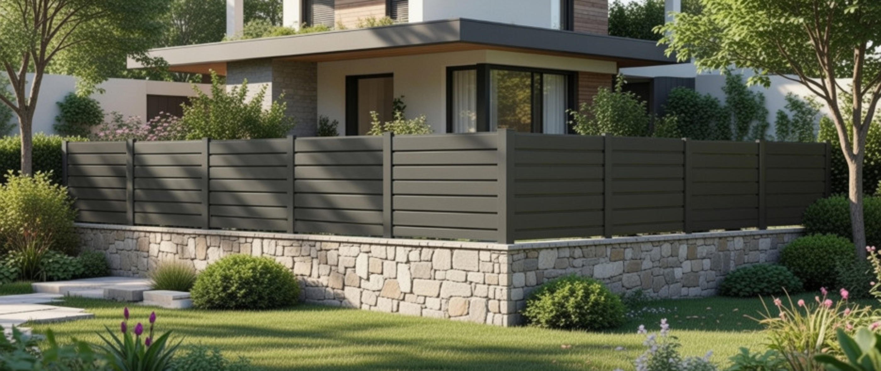 cloture sur mesure pour jardin terrasse