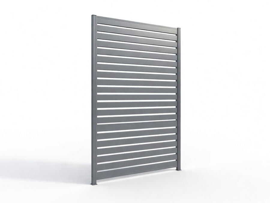 Brise-vue alu horizontal moderne pour jardin